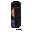 Bocina Inalámbrica TWS STF Hoss Tower: hasta 5 hrs, 4"x2 con luz LED RGB