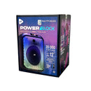 Bocina Inalámbrica portátil STF Power Block: 12" pulgadas, 4hrs uso, 40W, función TWS