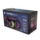 Bocina Portatil Power Block: 6.5x2 STF 60W Karaoke 6hrs uso Función Tws
