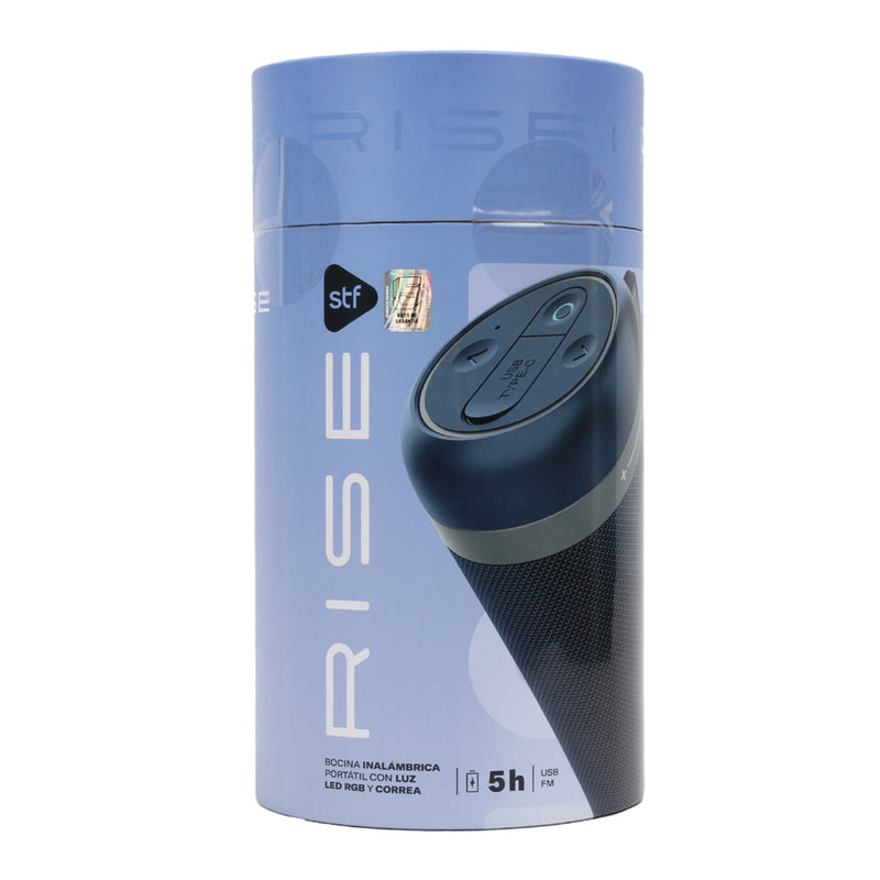 Bocina Inalámbrica portátil | STF Rise | 2 x 2" pulgadas 5hrs uso 10W protección IPX3 Azul