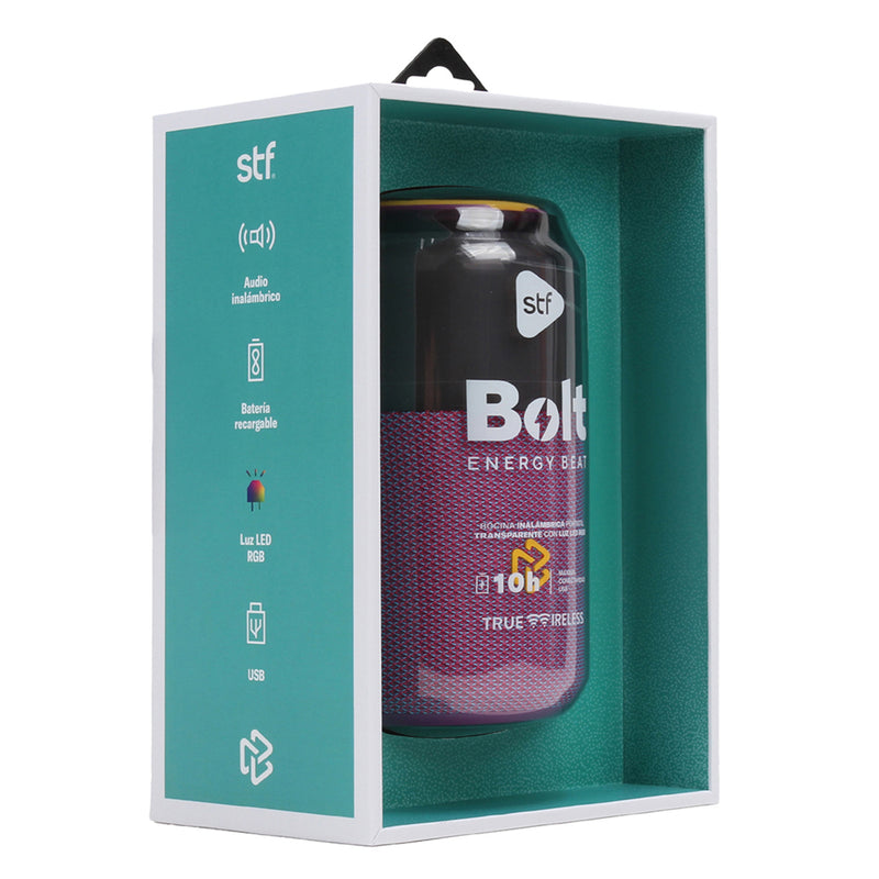 Bocina Inalámbrica portátil | STF Bolt | 10hrs uso 5W protección IPX3 Morado