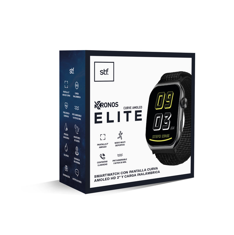 Smartwatch reloj inteligente | STF Kronos Elite | AMOLED Curve, 2", IP67