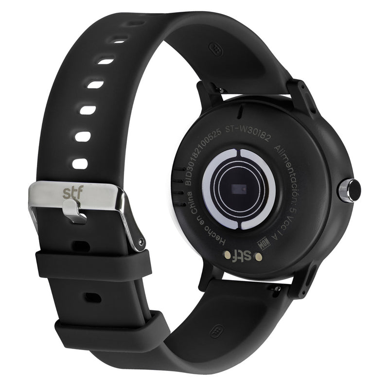 Smartwatch Kronos Insignia Round TFT 1.39", Llamadas, IP65 Negro