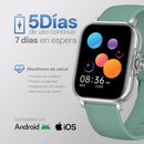 Smartwatch reloj inteligente STF Kronos Trek Square: Pantalla 2", resistencia IP67