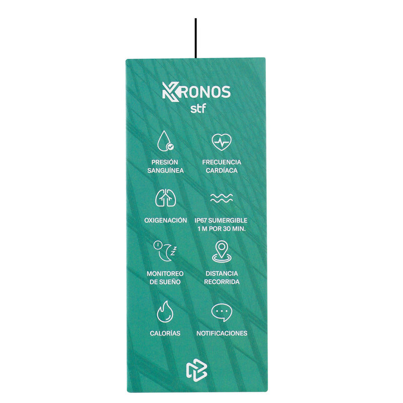 Smartwatch reloj inteligente STF Kronos Trek Square: Pantalla 2", resistencia IP67