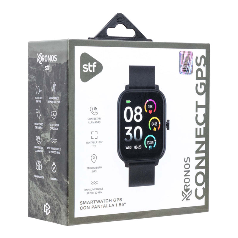 Smartwatch reloj inteligente | STF Kronos Connect | Pantalla TFT Protección IP67 GPS