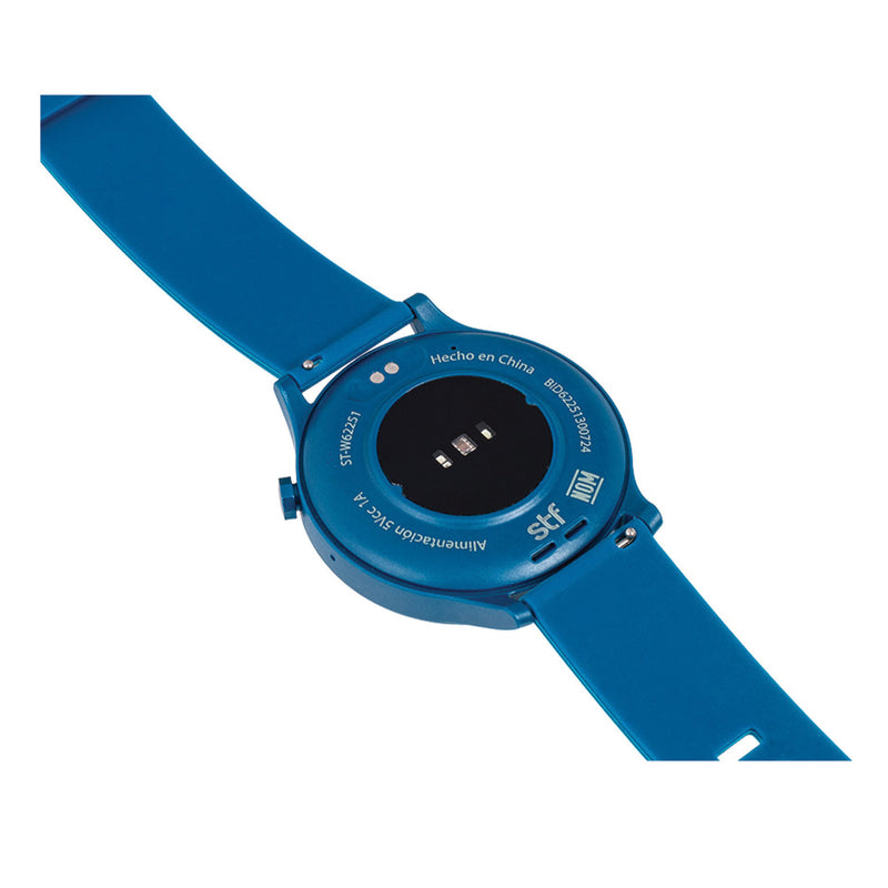 Smartwatch reloj inteligente | STF Kronos Sound Pack | Pantalla 1.38" + Audífonos True Wireless Azul