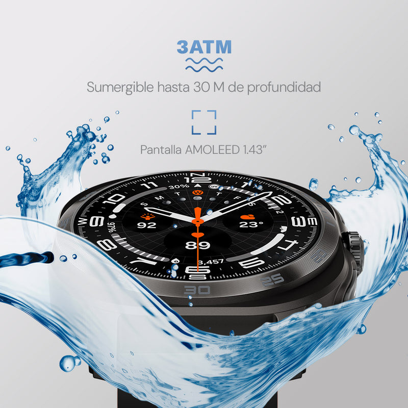 Smartwatch STF Kronos Infinity AMOLED 1.43", Llamadas, 3 ATM