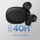 Audífonos inalámbricos TWS Essential STF: 6hrs uso, protección IPX4, extra ligeros, Negro