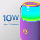 Bocina Inalámbrica portátil STF Bolt: 10hrs uso, 5W, protección IPX3, Morado