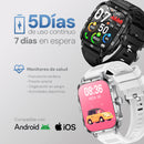Smartwatch STF Kronos Insignia TFT 2.01", Llamadas, IP65 blanco