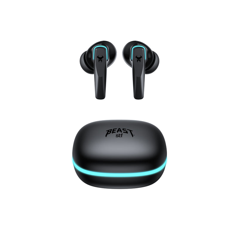 Audífonos Gamer TWS | STF Beast MSTWS-200 ENC | Videojuegos 6hrs uso 4 micrófonos
