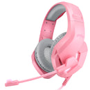 Audífonos alámbricos Gamer On-ear STF Beast Muspell Tournament: Hi-Fi, 3.5 mm, Rosa
