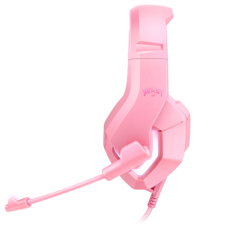 Audífonos Gamer On-ear | STF Beast Muspell Tournament | Hi-Fi gaming para computadora Rosa