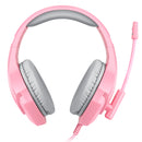 Audífonos alámbricos Gamer On-ear STF Beast Muspell Tournament: Hi-Fi, 3.5 mm, Rosa