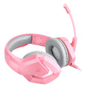 Audífonos alámbricos Gamer On-ear STF Beast Muspell Tournament: Hi-Fi, 3.5 mm, Rosa