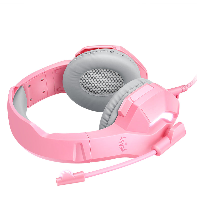Audífonos Gamer On-ear | STF Beast Muspell Tournament | Hi-Fi gaming para computadora Rosa