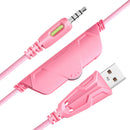 Kit Gaming Rosa con Mochila Slay para Laptop 14" Audífonos Muspell In Ear y On Ear