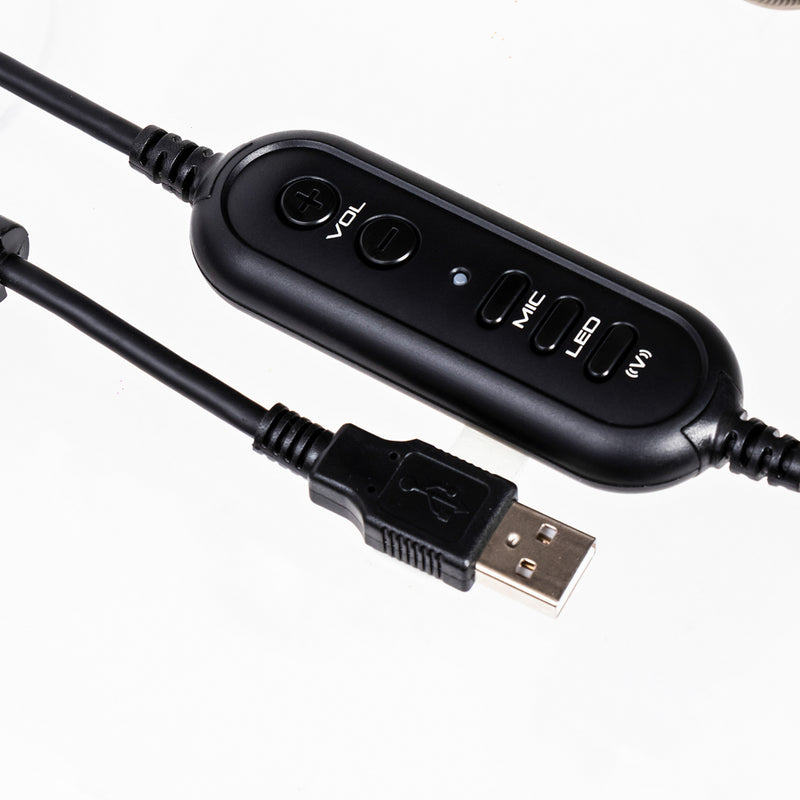 Audífonos Gamer Alámbricos On ear | STF Beast MSA-010 | Videojuegos Microfono ajustable Luz Sonido 7.1 Digital