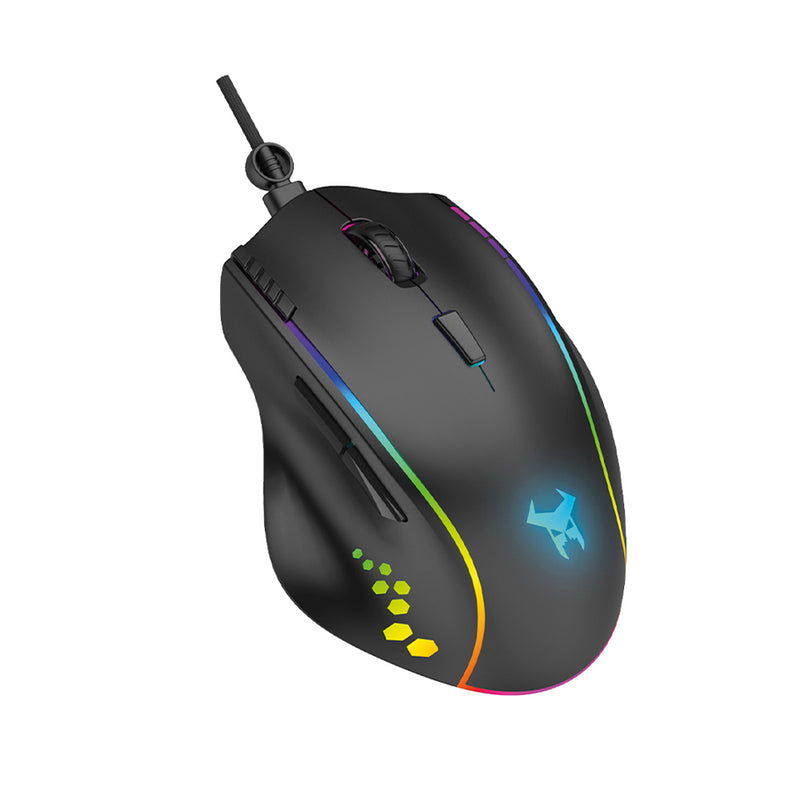 Mouse Gamer | STF Beast Abysmal Arsenal Prime | Óptico gaming para computadora Negro