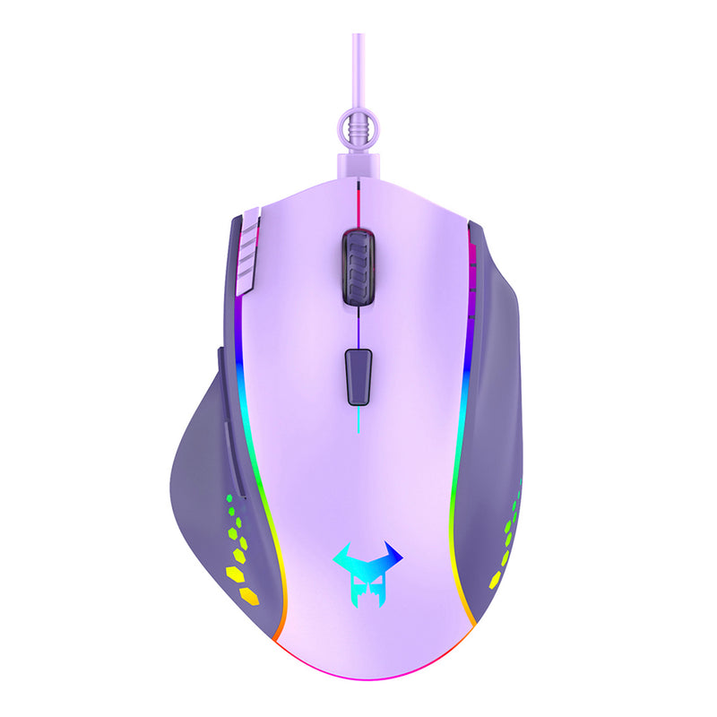 Mouse Gamer | STF Beast Abysmal Arsenal Prime | Óptico gaming para computadora Lila