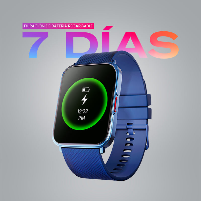 Smartwatch reloj inteligente | STF Kronos Optimum | 1.85", IP67 Azul