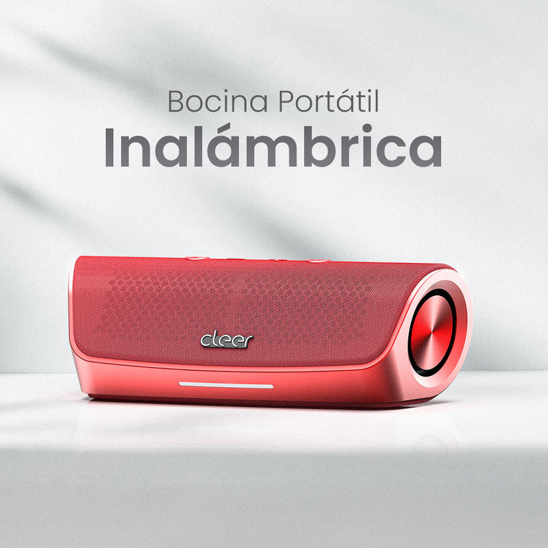 Bocina Portátil Cleer Scene: inalambrica, Resistencia IPX7, 12h Batería, Audio Potente rojo