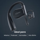 Audifonos Cleer ARC II Music Open-Ear: conexión 5.3, Hi-Res Audio, 35h Batería, UV Case azul