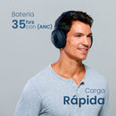 Audifonos Cleer Alpha Over-Ear: ANC Adaptativo, Audio Espacial, 35h Batería, Hi-Res azul