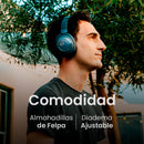 Audifonos Cleer Alpha Over-Ear: ANC Adaptativo, Audio Espacial, 35h Batería, Hi-Res azul