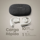 Audifonos Cleer ARC II Music Open-Ear: conexión 5.3, Hi-Res Audio, 35h Batería, UV Case gris