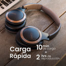 Audifonos Cleer Enduro ANC Over-Ear: 60h Batería, ANC Híbrido, Sonido Hi-Fi Plegables azul