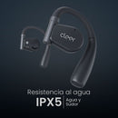 Audifonos Cleer ARC II Music Open-Ear: conexión 5.3, Hi-Res Audio, 35h Batería, UV Case azul