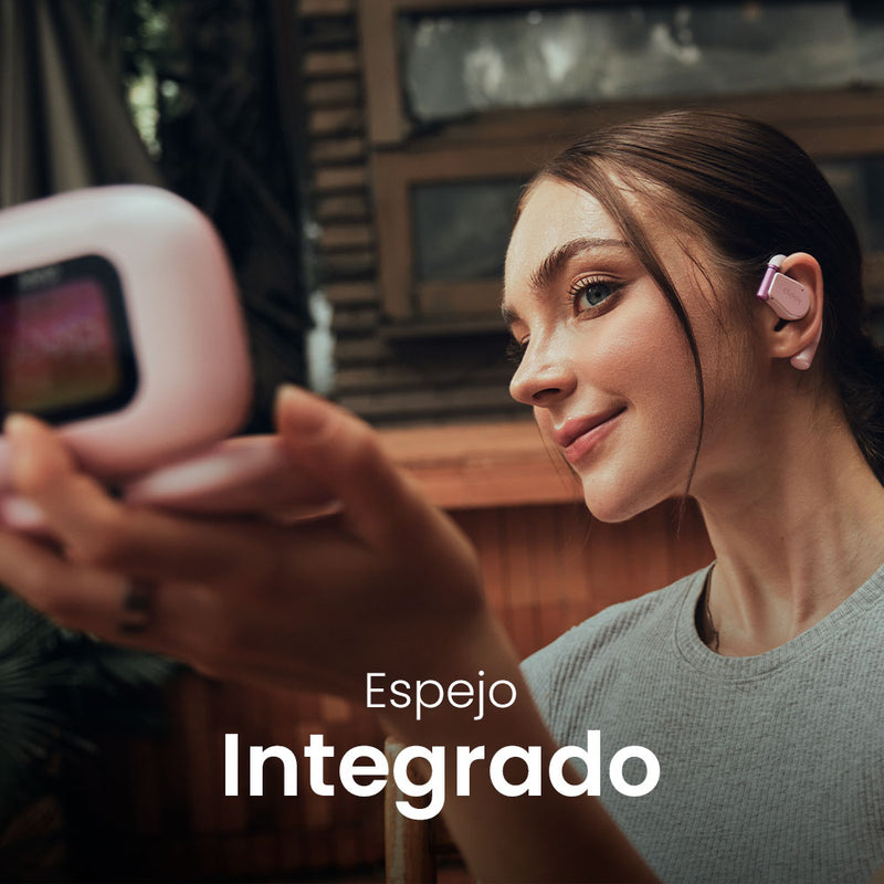 Audifonos Cleer ARC 3 Open-Ear: Sonido Hi-Res, Dolby Atmos, 50h Batería, IPX7 rosa