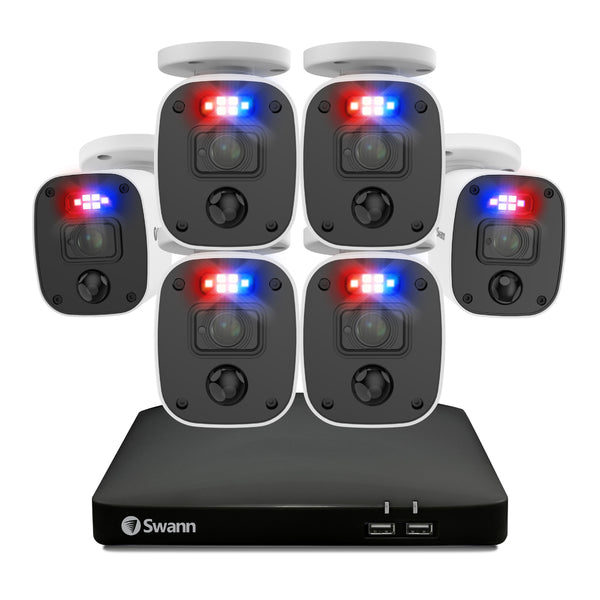 Sistema de seguridad Swann: 1080p, con audio y visión nocturna