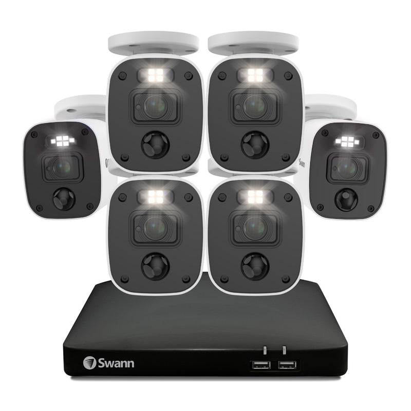Sistema de seguridad Swann: 1080p, con audio y visión nocturna