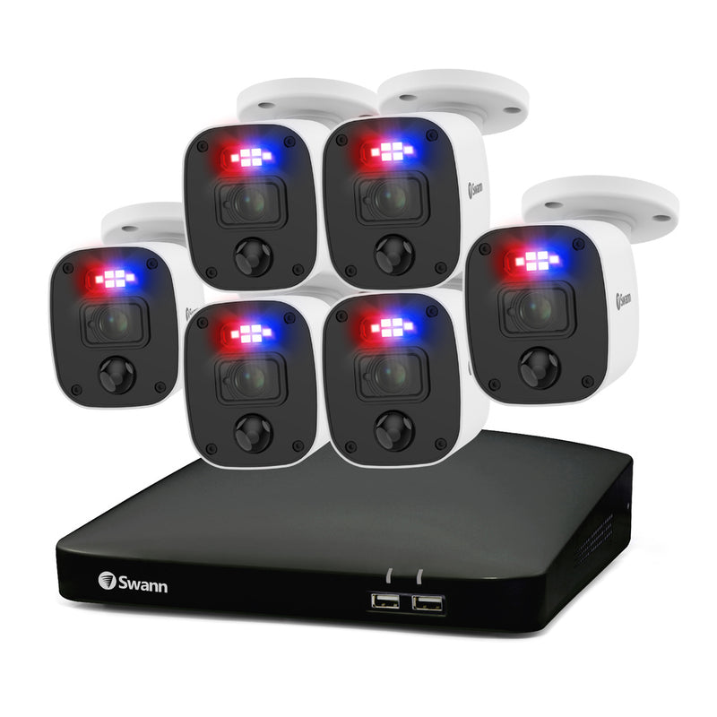 Sistema de seguridad Swann: 1080p, con audio y visión nocturna