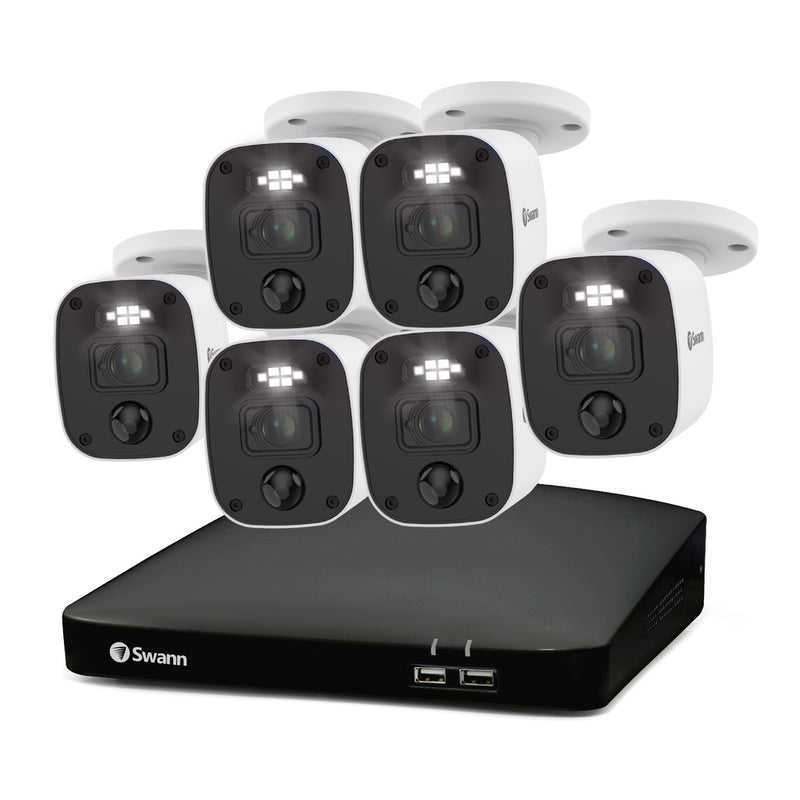 Sistema de seguridad Swann: 1080p, con audio y visión nocturna