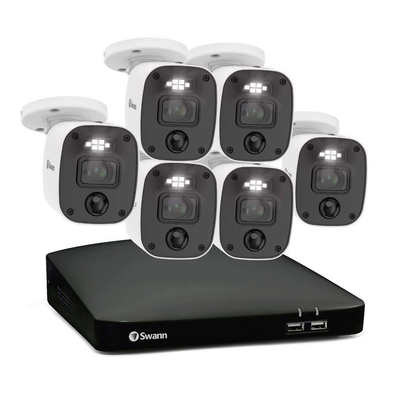 Sistema de seguridad Swann: 1080p, con audio y visión nocturna