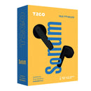 Audífonos TWS Inalámbricos T2GO Sonum: 3hrs uso, micrófono, Negro