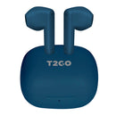 Audífonos TWS Inalámbricos T2GO Sonum: 3hrs uso, micrófono, Azul