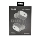 Audífonos Inalámbricos TWS T2GO Dux: 3hrs uso, micrófono, Gris