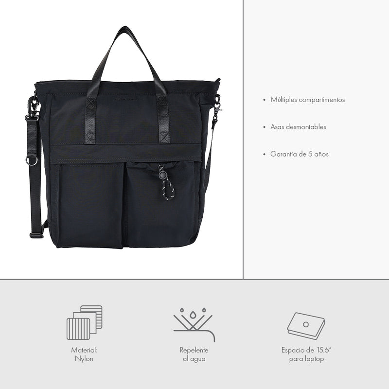 Bolsa para laptop | CoolCapital Vienna Tote | 15.6" pulgadas Negro