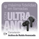 Audífonos inalámbricos TWS STF One Pro: ANC, 7hrs uso, protección IPX4, Audio espacial, Negro