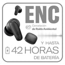 Audífonos inalámbricos TWS STF One: ENC, 7hrs uso, protección IPX4, 4 micrófonos, Tinto