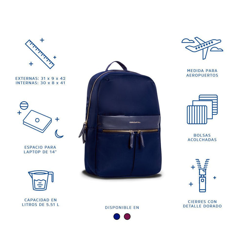 Mochila para laptop | CoolCapital Bondi | 15"pulgadas Vino