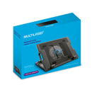 Base enfriadora para laptop Multi: 4 ángulos ajustables, luz LED