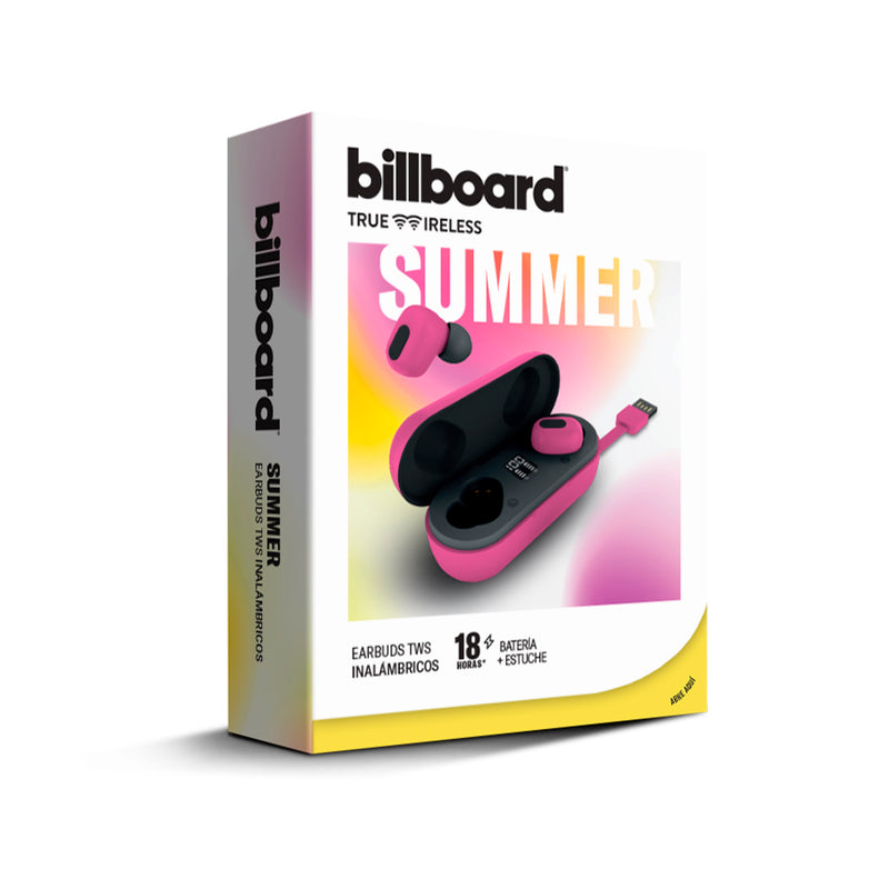 Audífonos Inalámbricos True Wireless | Billboard Manos libres | 18 hrs de uso Negro