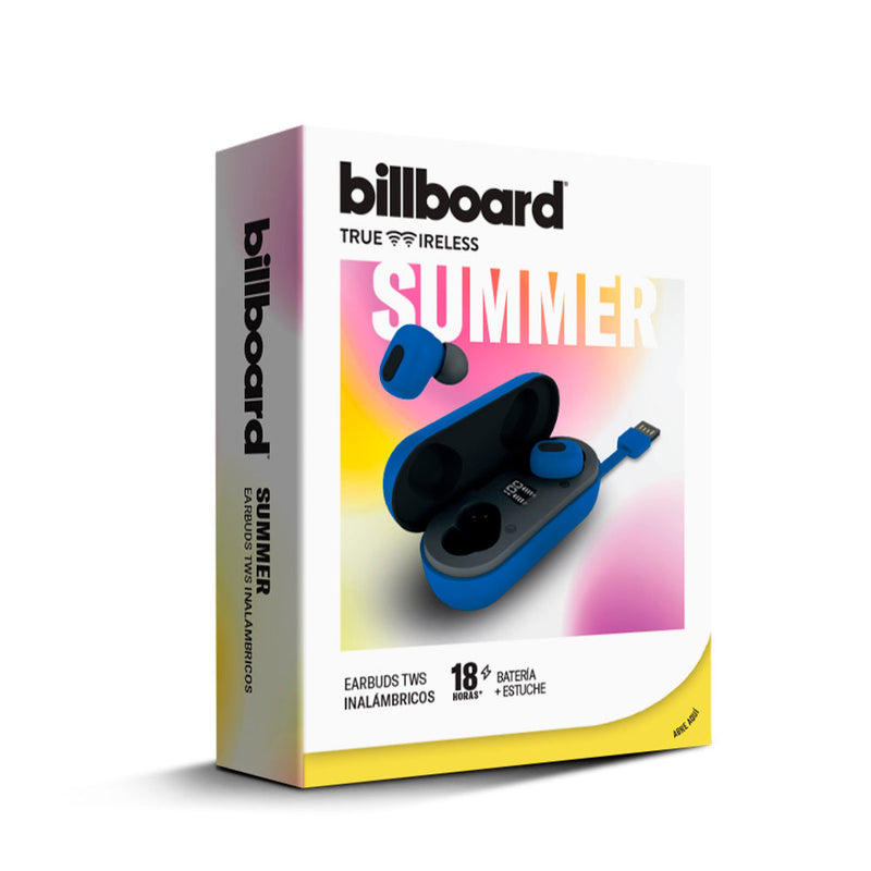 Audífonos Inalámbricos TWS | Billboard Summer | 3hrs uso manos libres azul