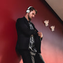 Audífonos Inalámbricos On-ear Billboard Soul: ANC, 40hrs uso, carga rápida, gris claro